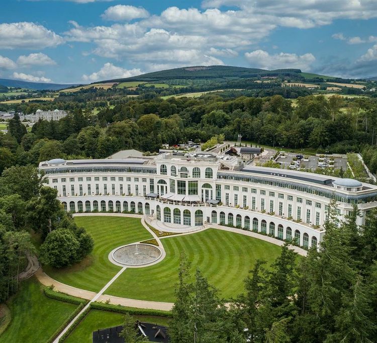 Photograph of Powerscourt House and Gardens in County Wicklow