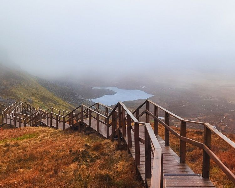 Photograph of Cuilcagh Boardwalk Trail in County Fermanagh