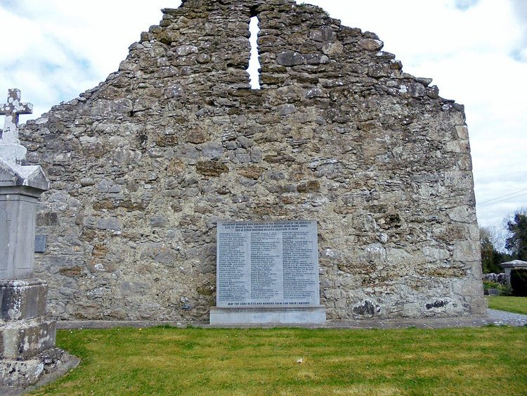 Stone church ruins at Drum Monastic Site in County Roscommon