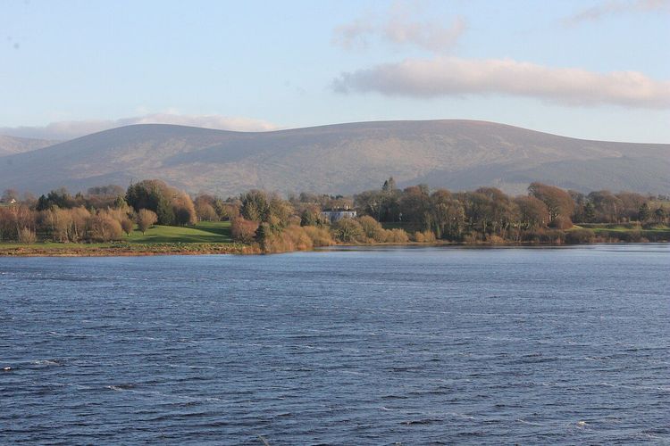 Tulfarris House and its lakeside grounds beneath the Wicklow Mountains