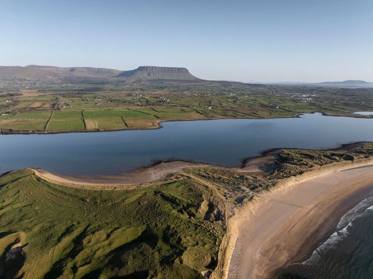 Official tourism photograph of Streedagh Beach in County Sligo
