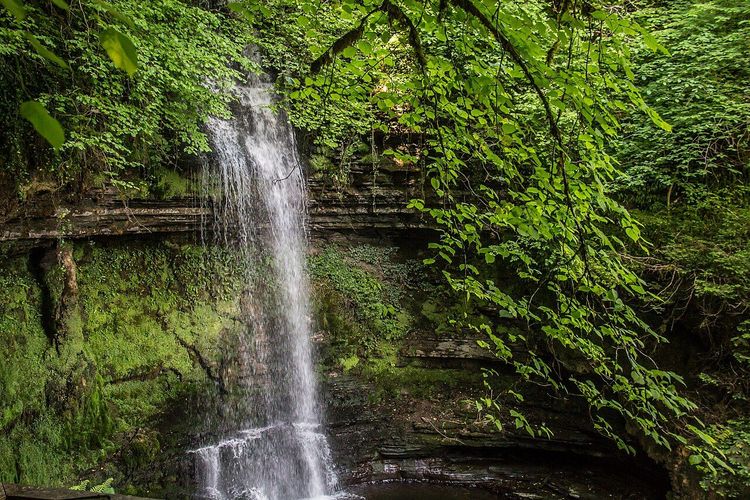 Photograph of Glencar Waterfall in County Leitrim