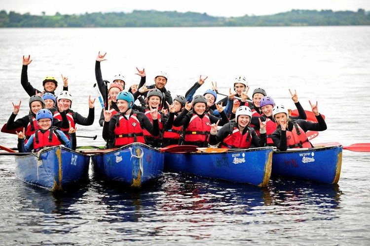 Supervised kayaking activity at Birr Outdoor Education and Training Centre